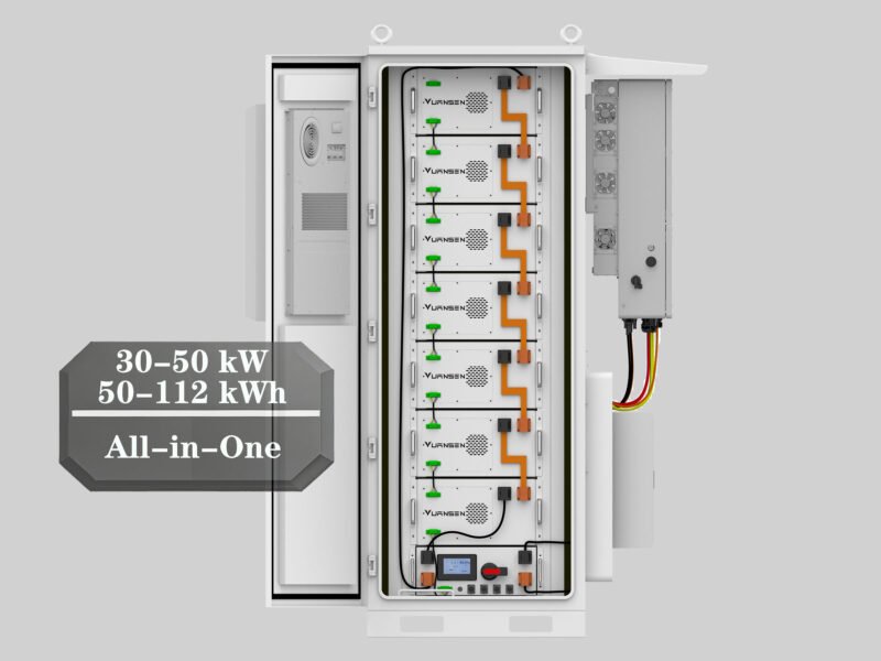 30-50kW 50-112kWh All-in-One Outdoor Battery Cabinet