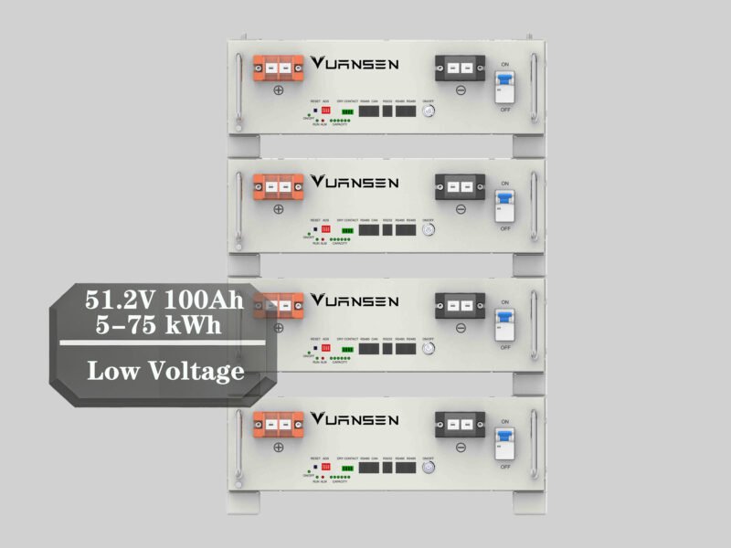 51.2V 100Ah Stack Low Voltage Lithium Battery