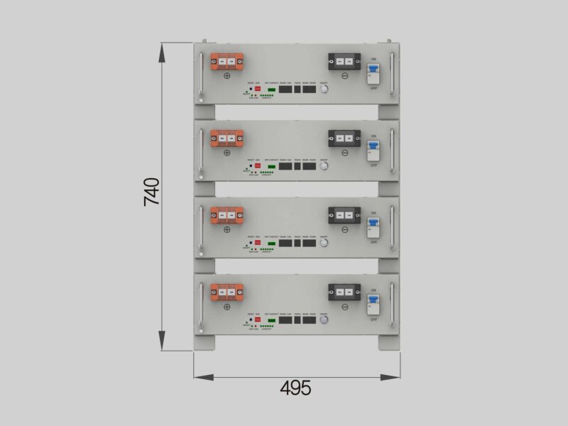 51.2V 100Ah Stack Low Voltage Lithium Battery