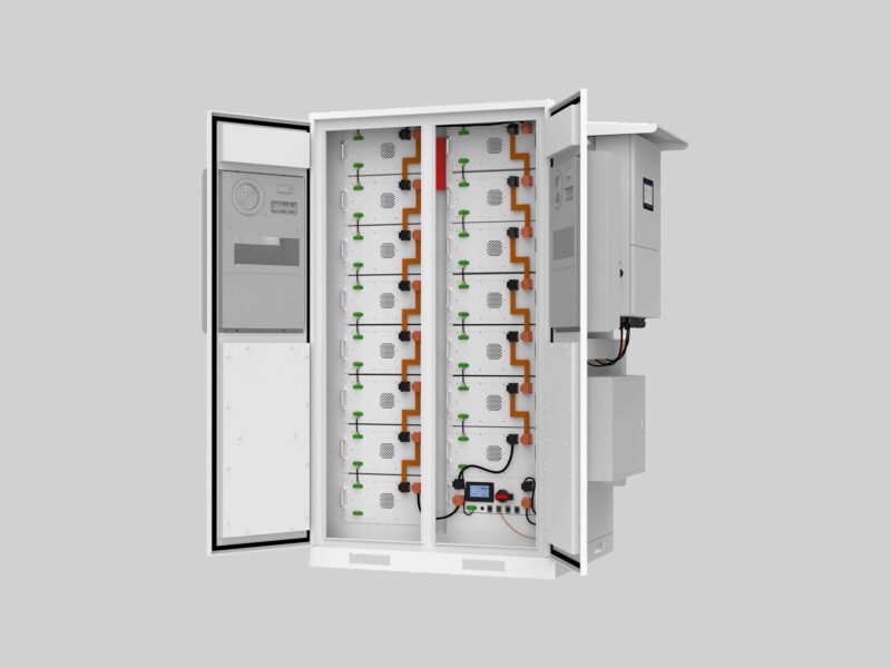 Solar System Custom 50-125kW 160-241kWh All-in-One Outdoor Battery Cabinet