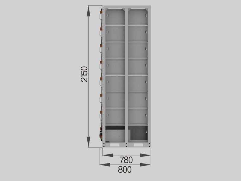 51.2V 314Ah Stack High Voltage Lithium Battery