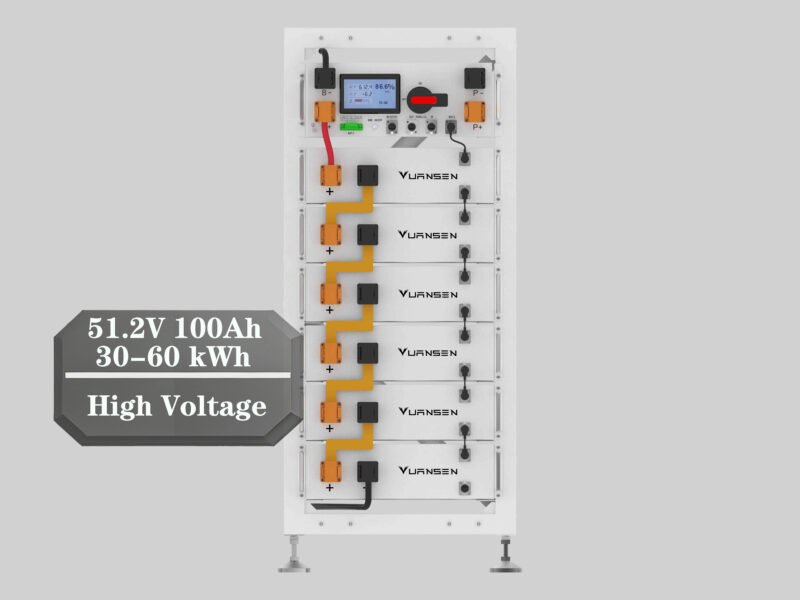 51.2V 100Ah Stack High Voltage Lithium Battery