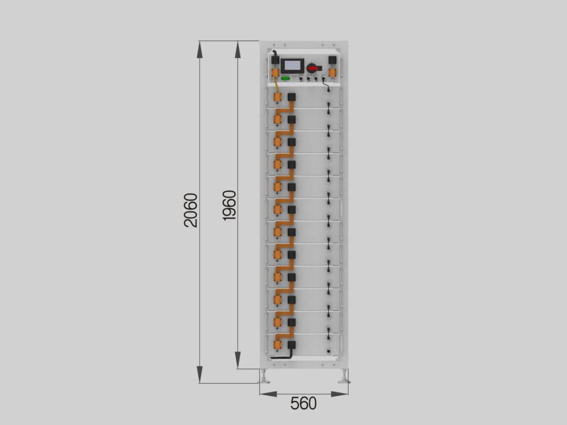 51.2V 100Ah Stack High Voltage Lithium Battery