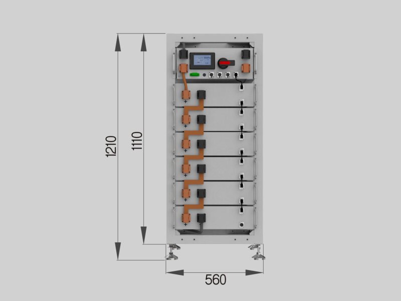 51.2V 100Ah Stack High Voltage Lithium Battery